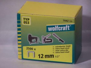 Wolfcraft Široké sponky do sponkovačky výška 12 mm 2500 ks  7042100