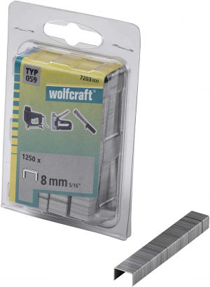 Wolfcraft Široké sponky do sponkovačky výška 8 mm 1250 ks  7203000