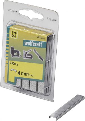 Wolfcraft Široké sponky do sponkovačky výška 4 mm 3000 ks  7015000