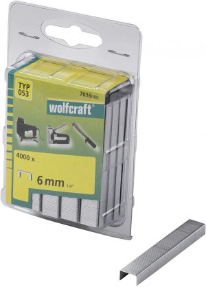 Wolfcraft Široké sponky do sponkovačky výška 6 mm 4000 ks  7016000