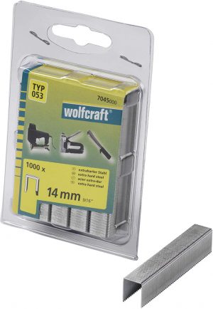 Wolfcraft Široké sponky do sponkovačky výška 14 mm 1000 ks  7045000